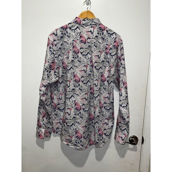 Tommy Bahama Island Zone Hawaian  Floral Long Sleeve Button Down Men's Shirt Siz - Picture 3 of 10